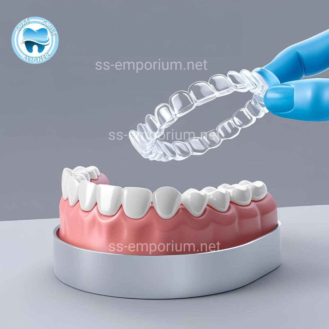 SureSmile Aligner on plate
